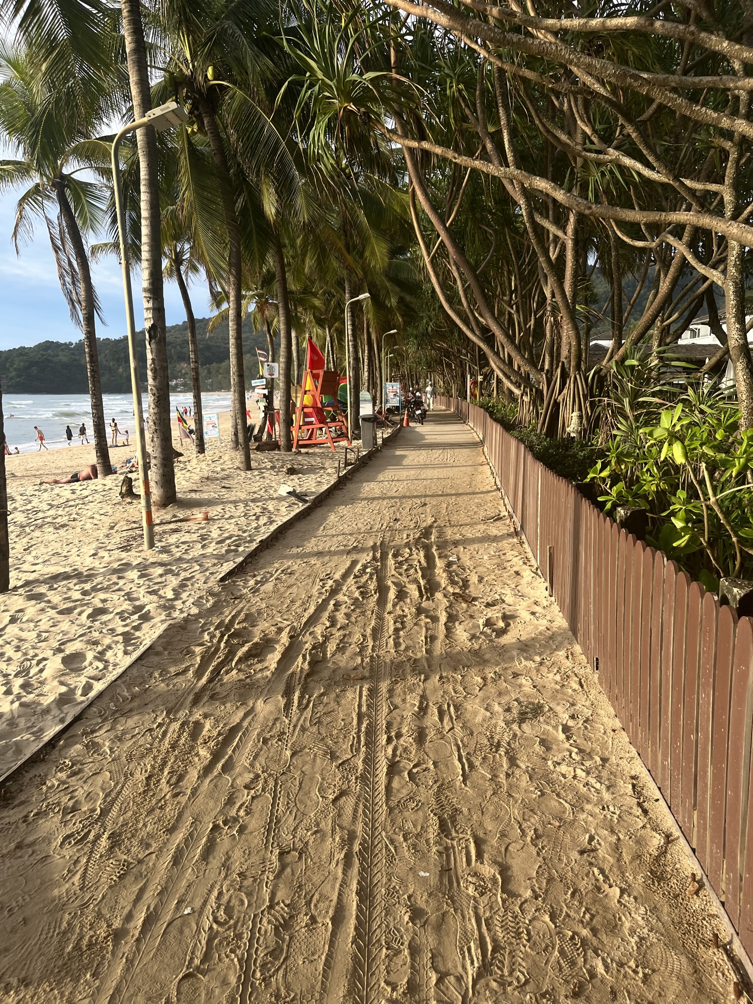 Kamala beach boardwalk