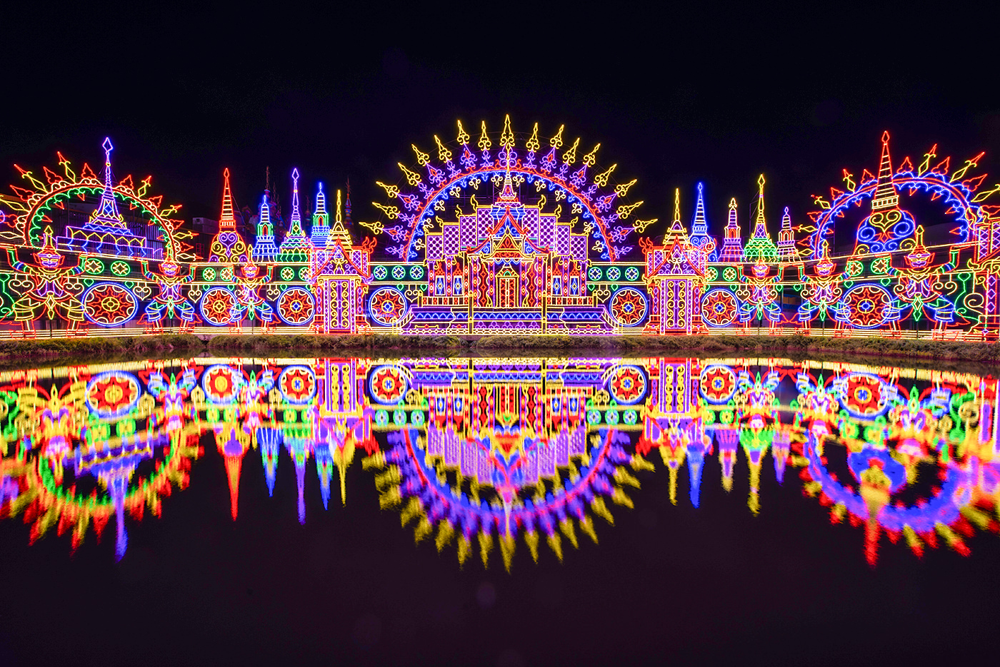 kingdom of lights at carnival Magic kamala beach phuket